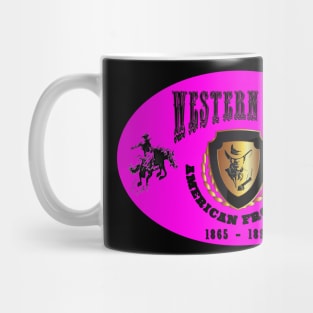 Western Era aka American Frontier - Pink, Black and Gold Mug